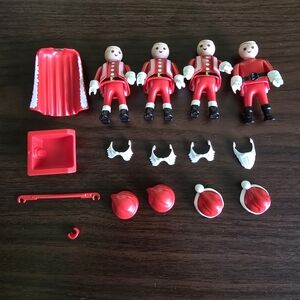 Vintage Geobra Playmobil Christmas Santa Claus Toys Lot of 24 Pieces